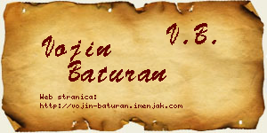 Vojin Baturan vizit kartica